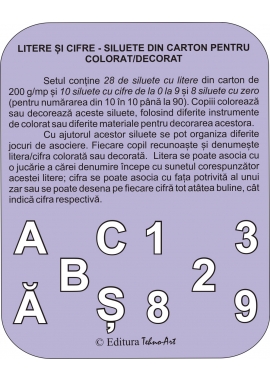 DINOZAURI - SILUETE DIN CARTON PENTRU COLORAT